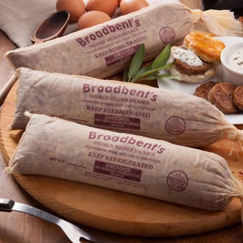 *Broadbent's Milder <p> Hickory Smoked Pork Sausage</p><p>2- 2 Lb. Sacks